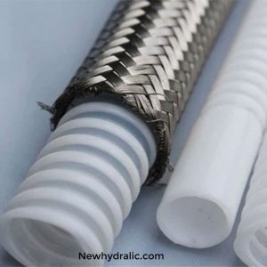 شیلنگ بخار(استیل داخل تفلون)